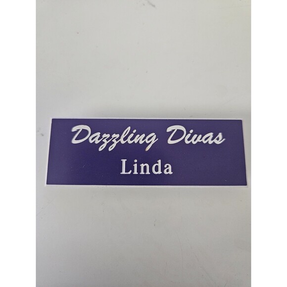 Vintage LINDA name Tag Costume Halloween - Picture 1 of 6